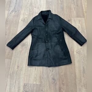 Mens Seraphin Shearling Coat Black